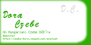 dora czebe business card